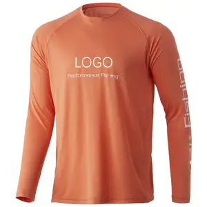 High Quality High Profit 100% Polyester UPF50+ Sunscreen UV Quick Dry Breathable Long Sleeve Performance Fishing Shirt