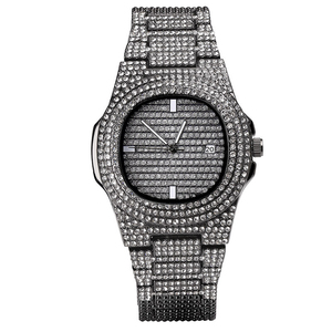 <span class=keywords><strong>Orologio</strong></span> da Polso da <span class=keywords><strong>Uomo</strong></span> Bling con Strass, al Quarzo, Iced Out, Oro, <span class=keywords><strong>Argento</strong></span>, Diamanti - Orologi da <span class=keywords><strong>Uomo</strong></span> 2019, <span class=keywords><strong>Orologio</strong></span> Maschile - Product Image 5