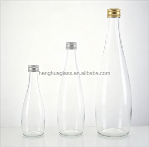 Botella de Agua de Vidrio Directo de Fábrica, 200ml, 330ml, 500ml, 750ml, 1 Litro, Botella de Vidrio para Agua Mineral y Jugo con Tapa de Rosca - Product Image 3