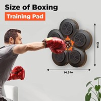 RS Nouvelle Conception Machine de Boxe Musicale Murale Numérique Multifonctionnelle pour Entraînement à Domicile et Cible de Réaction Intelligente pour Enfants