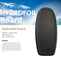Planches de Foil Légères pour Pumping 83cm, Planche de Surf Foil en PVC, EPS et Carbone, Hydrofoil Wingfoil pour Pumping, Jeux Aquatiques et Surf