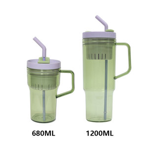 وصل حديثًا كوب قهوة بسعة كبيرة 20 أونصة/40 أونصة مع مقبض مع مصفاة ماصة لمشروب الشاي والقهوة - Product Image 3