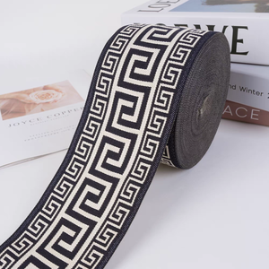 Mới nhất tùy chỉnh Jacquard phong cách dân tộc vải đồ lót nylon hiệu ứng sáng mềm đàn hồi dây thắt lưng vải - Product Image 3