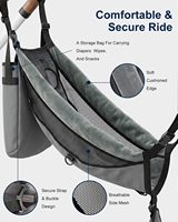 Accessoire de siège amovible pour poussettes pliantes compatibles, filet pliable avec sangles réglables