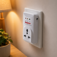 Protecteur de tension LED, 230V, sur-tension et sous-tension, prise universelle, prise UK, bon marché