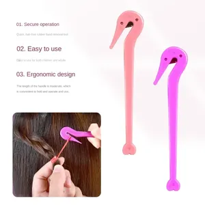 Juego de 4 piezas: Herramienta para trenzas francesas, removedor de bandas elásticas para el cabello, cortador, peine de cola de rata, peines de metal con punta para peinar el cabello - Product Image 3