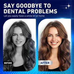 Ensemble complet de prothèses dentaires en silicone supérieures et inférieures, ajustement confortable, sourire naturel, dents artificielles, soins bucco-dentaires pour adultes - Product Image 4