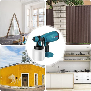 Taşınabilir akülü plastik püskürtme tabancası Mini ev boya güçlü boya tabancası endüstriyel lityum pil güç piller/şarj - Product Image 3