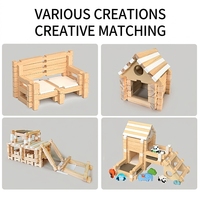 Blocs de construction pour construire la maison de l'architecte, jouets interactifs parent-enfant pour l'éveil de l'intelligence des enfants