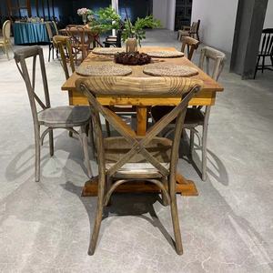 Toptan üretici popüler çapraz geri düğün ziyafet ahşap Chiavari sandalye - Product Image 6