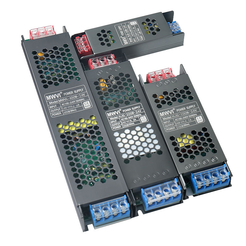 12V 24V LED Light Strip Power Supply AC DC Switching with Constant Voltage 60W-400W Range for 240V 220V 230V Input