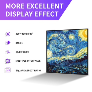 Bán buôn thâm quyến 19.2 inch trong nhà <span class=keywords><strong>LCD</strong></span> màn hình vuông kỹ thuật số biển hiển thị signage kiosk đa-ngôn ngữ máy nghe nhạc quảng cáo - Product Image 2