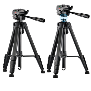 Trípode Ajustable Multifuncional Retráctil de Aleación de Aluminio con Nivel de Burbuja, Capacidad de Carga de 3 kg, Soporte de Cámara Portátil para Video - Product Image 2