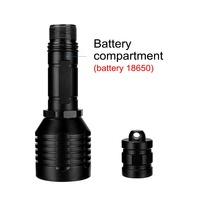 QXMOVING Lampe de plongée sous-marine professionnelle haute puissance, étanche, lampe torche LED pour plongée sous-marine, rechargeable, camping en plein air