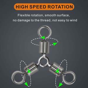 Pivots roulants à trois voies en forme de O de haute qualité, outils de matériel de pêche, accessoires de pêche à la <span class=keywords><strong>carpe</strong></span> - Product Image 6