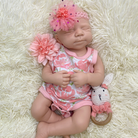 20 Zoll Unbemalte Silikon-Reborn-Puppen, Blanko-Puppe mit offenem Mund, Pascale, Unfertiges Puppen-Set für Reborn-Künstler, DIY-Malerei, Hobby-Basteln