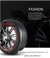 Bande décorative pour moyeu de roue de voiture, anneau de protection des pneus, bande anti-collision de 8 mètres, autocollant décoratif pour BMW Toyota