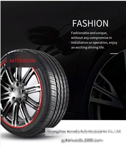 Striscia decorativa mozzo ruota auto, anello di protezione pneumatici, striscia anticollisione 8 metri adesivo linea decorativa per <span class=keywords><strong>BMW</strong></span> Toyota - Product Image 6