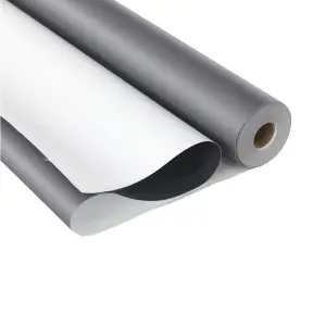 CANLON Membrane d'étanchéité pour toitures plates en plastique imperméable Marquage CE renforcé de polyester PVC