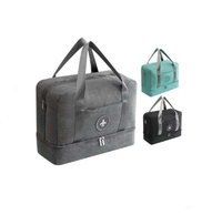 Equipaje Bolsa de lona de gran capacidad Poliéster Ripstop Bolsa de viaje Bolsa de mano plegable