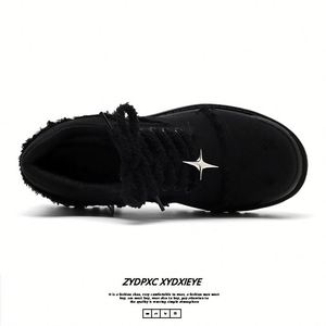 Chaussures derby à plateforme pour hommes |   Chaussures décontractées de style britannique surdimensionnées pour augmenter la taille |   Bottes de travail usées - Product Image 5
