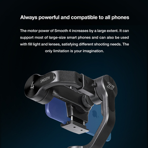 <span class=keywords><strong>ZHIYUN</strong></span> <span class=keywords><strong>Smooth</strong></span> <span class=keywords><strong>4</strong></span> Estabilizador de mano para teléfono cardán de 3 ejes para teléfonos inteligentes iPhone XS 11 HUAWEI Xiaomi Samsung transmisión en vivo/vlog - Product Image 4