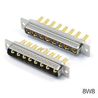 Hoch leistungs D-SUB 8 W8 weiblicher Stecker Löt art Hochs trom 8 W8 Stecker für Kabel