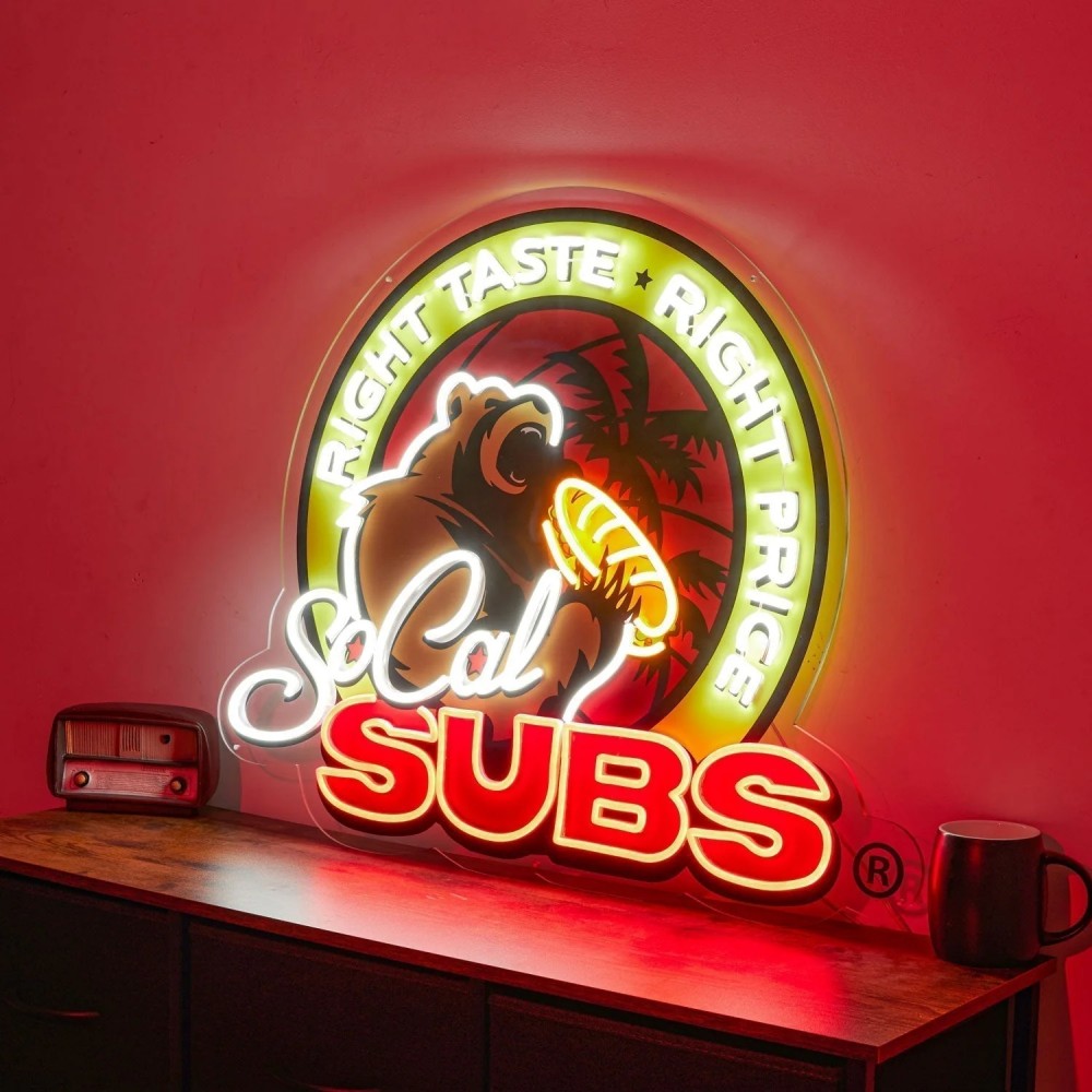 Enseigne au néon Hamburger pour décoration murale, lampe à LED Hamburg Delicious