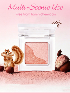Palette de fards <span class=keywords><strong>à</strong></span> paupières carrée 2 couleurs, fards <span class=keywords><strong>à</strong></span> paupières mats et scintillants, illuminateur multi-usages, contouring, maquillage compact éclaircissant - Product Image 4