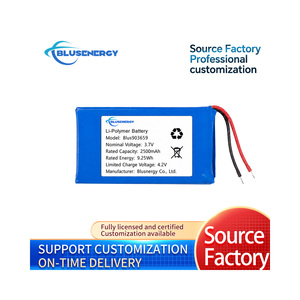 แบตเตอรี่ลิเธียมโพลิเมอร์ Blusnergy 2500mAh 3.7V รุ่น Blus903659 สำหรับอุปกรณ์อิเล็กทรอนิกส์สำหรับผู้บริโภค - Product Image 4