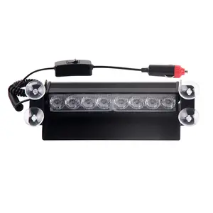 LED-51057 8 LED Car/Truck/ Emergency Warning Dash/Windscreen Strobe/Flash light visor flashing