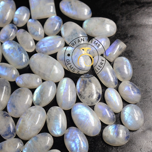 Pendentif en Pierre de Lune Arc-en-ciel Blanche de Haute Qualité, Cabochon à Effet Arc-en-ciel Éclatant, Pierre Précieuse en Vrac, Vente en Gros - Product Image 3