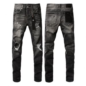 Jeans de Diseñador de Lujo de Alta Calidad, Jeans de Mezclilla Elásticos <span class=keywords><strong>Rotos</strong></span> Estilo Hip Hop, Jeans Urbanos para <span class=keywords><strong>Hombre</strong></span> - Product Image 4