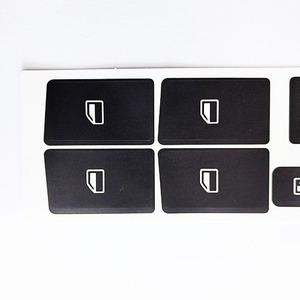 Autocollants de fenêtre Audi A4 2004-2008, rectangulaires noirs en PVC, adhésifs statiques, motif automobile - Product Image 2