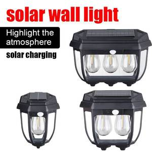 Commercio all'ingrosso Super luminoso sensore di movimento ad energia solare lampada da parete per l'interazione all'aperto giardino lampadina in tungsteno impermeabile - Product Image 3