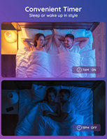 Ampoule Intelligente Wi-Fi Lite, Contrôle Vocal Alexa, Télécommande RGB Multicolore pour Sommeil, Fêtes, Jeux, Appareils Domestiques Intelligents