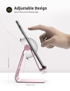 Soporte Universal Premium para Teléfono Móvil Lamicall, Soporte Metálico de Escritorio para Teléfono, Base Ajustable con Ángulo Variable, Artículo en Stock - Product Image 5