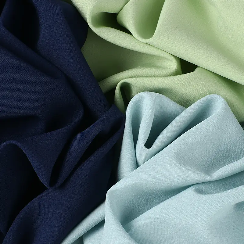 Quatro maneira stretch poliéster spandex tecido padrão simples para vestuário readymade