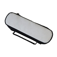 Sac de pétanque ZQURE en nylon durable pour 3 boules avec dessus blanc