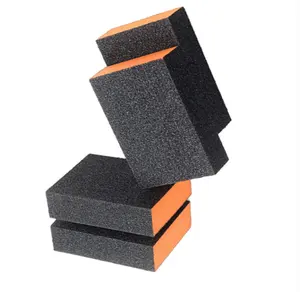 Alat abrasif spons pengamplasan 100*70*25mm kualitas tinggi blok pengamplasan EVA lembut