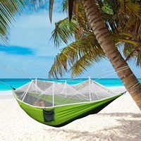 Woqi – hamac Parachute Portable en nylon, avec moustiquaire, pour Camping en plein air