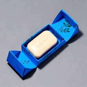 Boîte de papier de savon délicat à double porte Offre Spéciale Boîte d'emballage de savon haut de gamme à impression numérique Boîte-cadeau de luxe recyclable haut de gamme - Product Image 2