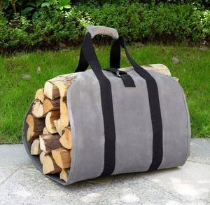Échantillon Gratuit : Sac de Transport pour Bois de Chauffage en Nylon Ciré, 39 po x 18 po, Sac Robuste de 16 oz avec Poignées et Sangles de Fixation - Product Image 5