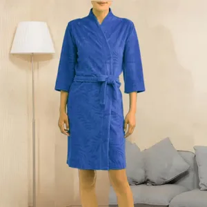 luxury embossed bathrobe spa hotel bathrobe custom spa hotel bathrobe 100% cotton terry robes for men women
