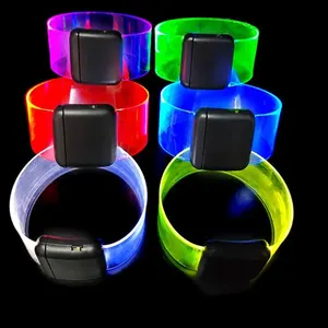 LED-Halloween-Armband für Veranstaltungen wiederverwenden anpassbare blinkende Armbänder leuchtendes LED-Armband mit Controller