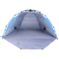 Carpa de Playa Automática de Fácil Montaje con Tres Ventanas Grandes de Malla, Carpa Instantánea para Acampar al Aire Libre
