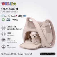 Sac de transport pour petits chiens, lapins et chats, 30L, imperméable, antivol, en tissu Oxford, respirant, avec grandes poches