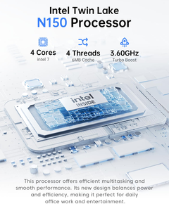 Mini <span class=keywords><strong>PC</strong></span> N97, Miniordenadores con 16GB DDR4 y 256GB SSD, Procesador N97 de 12.ª Generación (Supera a N100/N95/N150, Hasta 3.6GHz), <span class=keywords><strong>PC</strong></span> Pequeño para Hogar/Negocios - Product Image 4