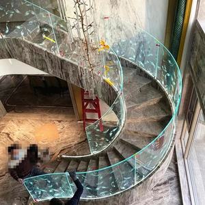 Escalera personalizada interior de alta calidad <span class=keywords><strong>Caracol</strong></span> moderno Interior Villa Circular Starcase Escaleras de hierro <span class=keywords><strong>en</strong></span> espiral de lujo de Foshan - Product Image 2