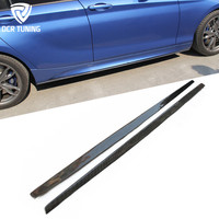 Faldones laterales de fibra de carbono F20 para BMW Serie 1 F20 M-TECH M135i 2012-2018, kit de carrocería, decoración de parachoques, accesorios exteriores, 2 piezas
